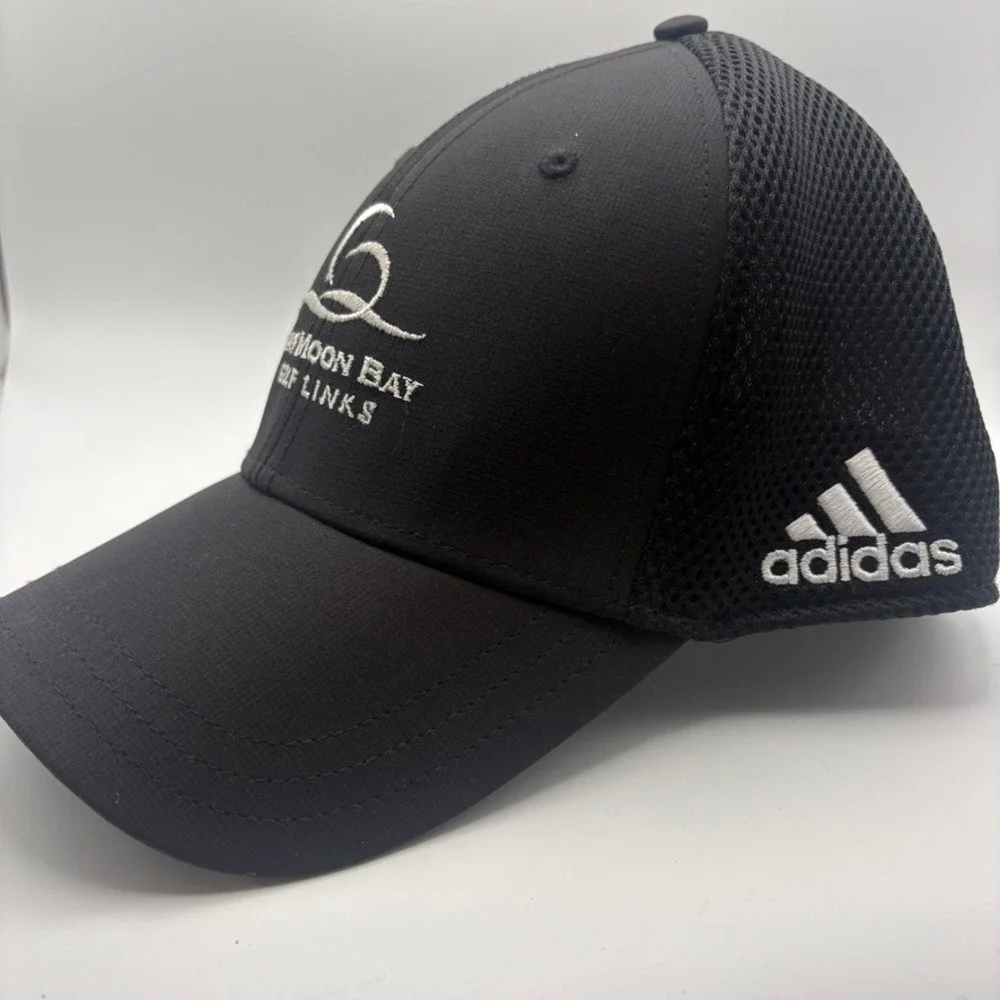 Half Moon Bay Golf Links Adidas TaylorMade Hat L/XL Black Classic Activewear Cap